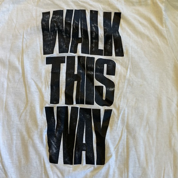 Vtg 80s AEROSMITH PERMANENT VACATION TOUR T-SHIRT Walk This Way MEN SZ One Size - Picture 11 of 13